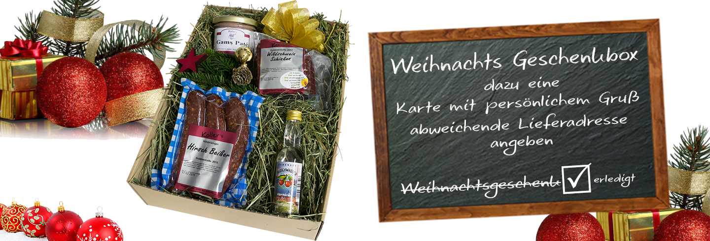 Weihnachtsgeschenk Lieferadresse
